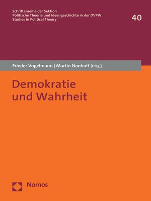 cover image of Demokratie und Wahrheit
